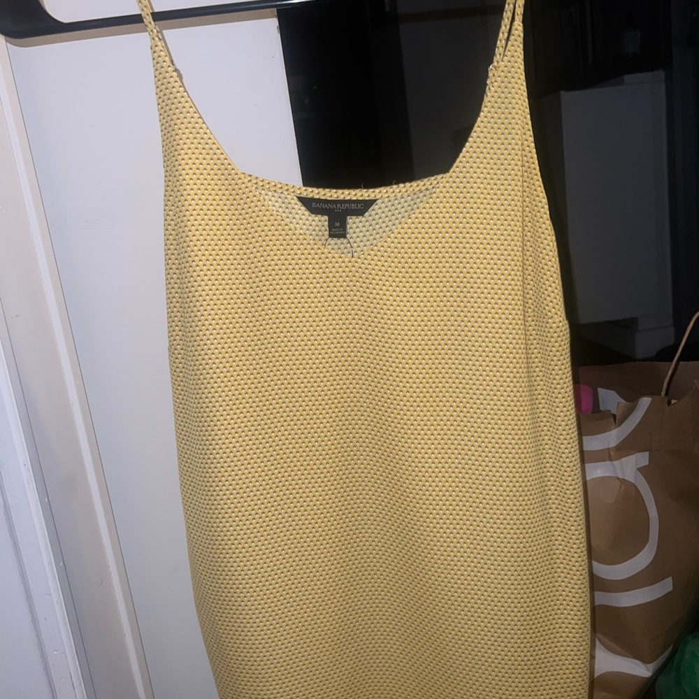 Banana Republic Yellow Patterned Cami Top
